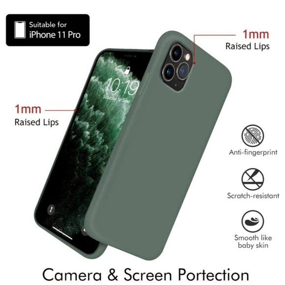 iPhone 11 Pro Case Liquid Silicone Case for iPhone 11 Pro 5.8 Inch. Slim - Picture 7 of 9